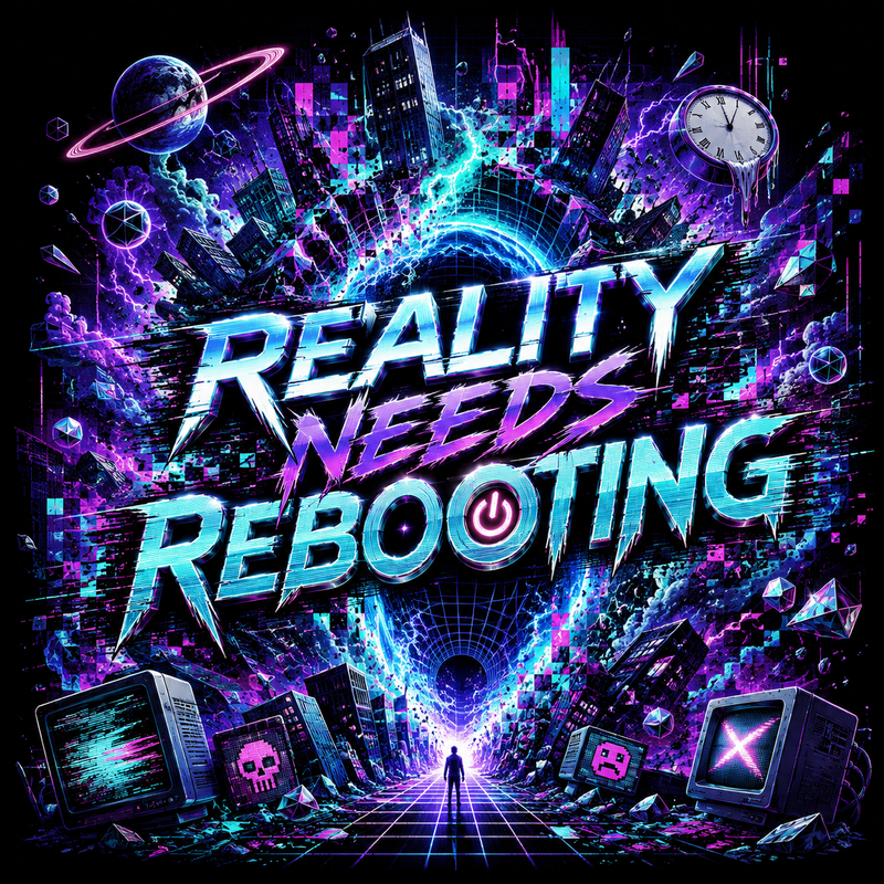 Neon reality reboot artwork for the KOSVYRE Reality Glitch collection