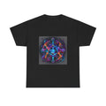 Luminous Topology KOSVYRE graphic tee product mockup, front view