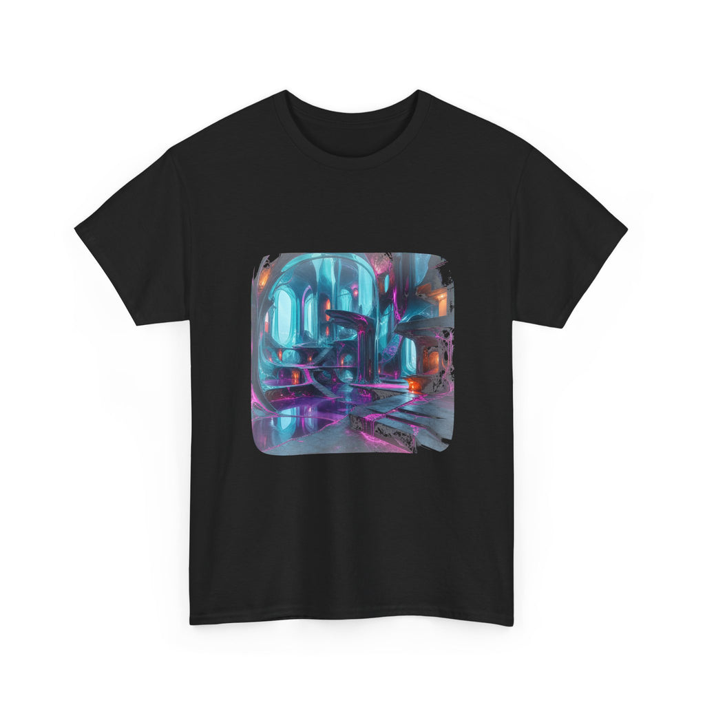 Cyan Suture Cathedral — Psychedelic Graphic Tee