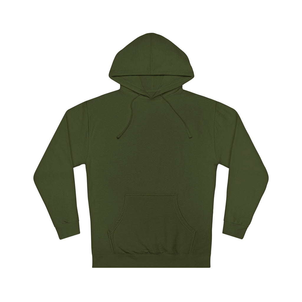 Public Nuisance, Privately Curated graphic hoodie by KOSVYRE in Army, front garment view