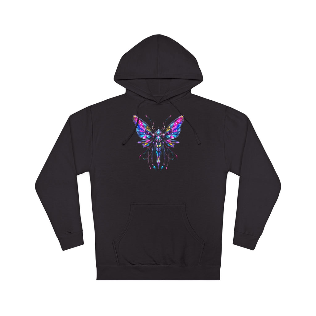 Prism Moth Relay KOSVYRE hoodie product mockup, front view