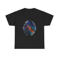 Radiant Cartographic Scar KOSVYRE graphic tee product mockup, front view