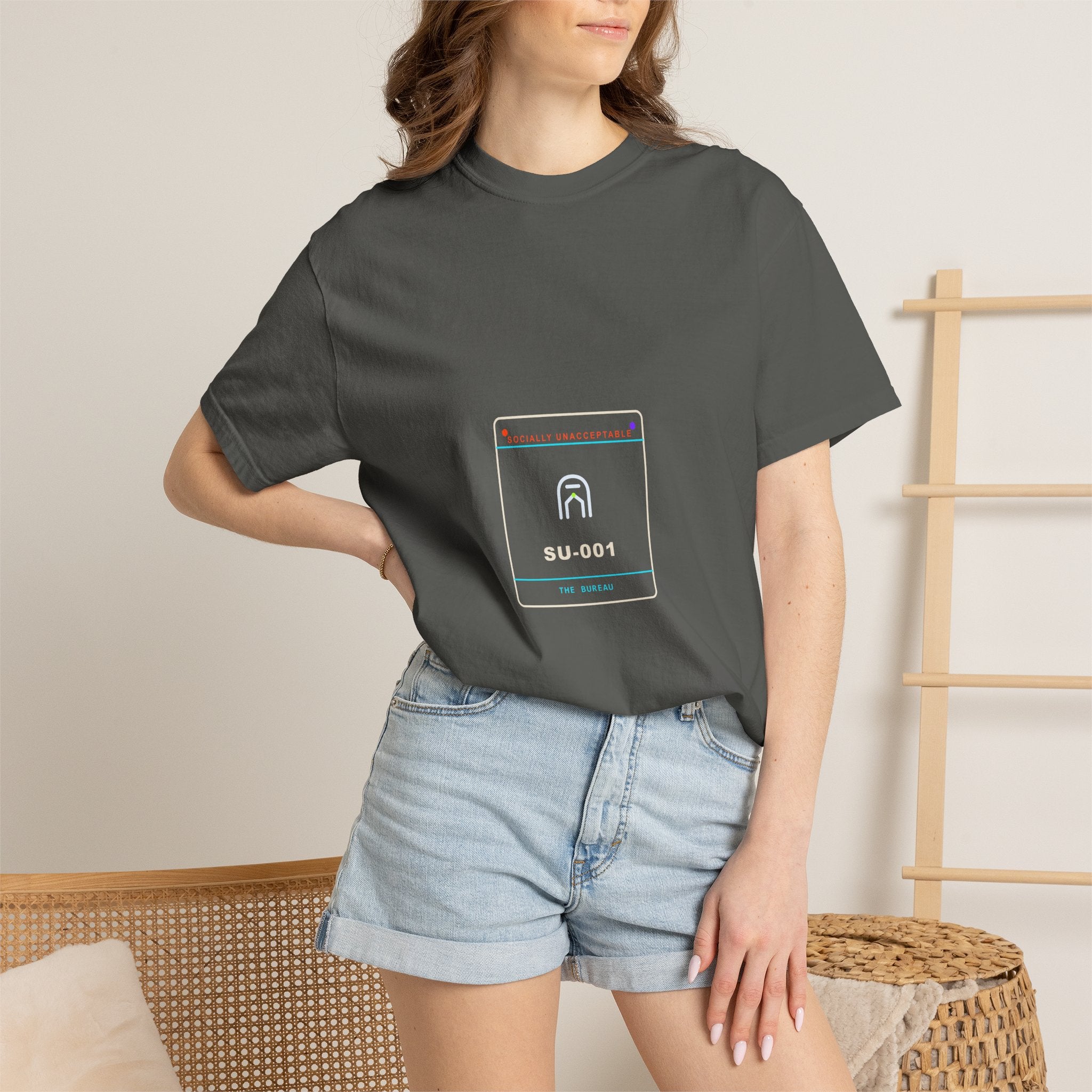 Department of Unlicensed Consciousness garment-dyed graphic tee by KOSVYRE, additional product view 6