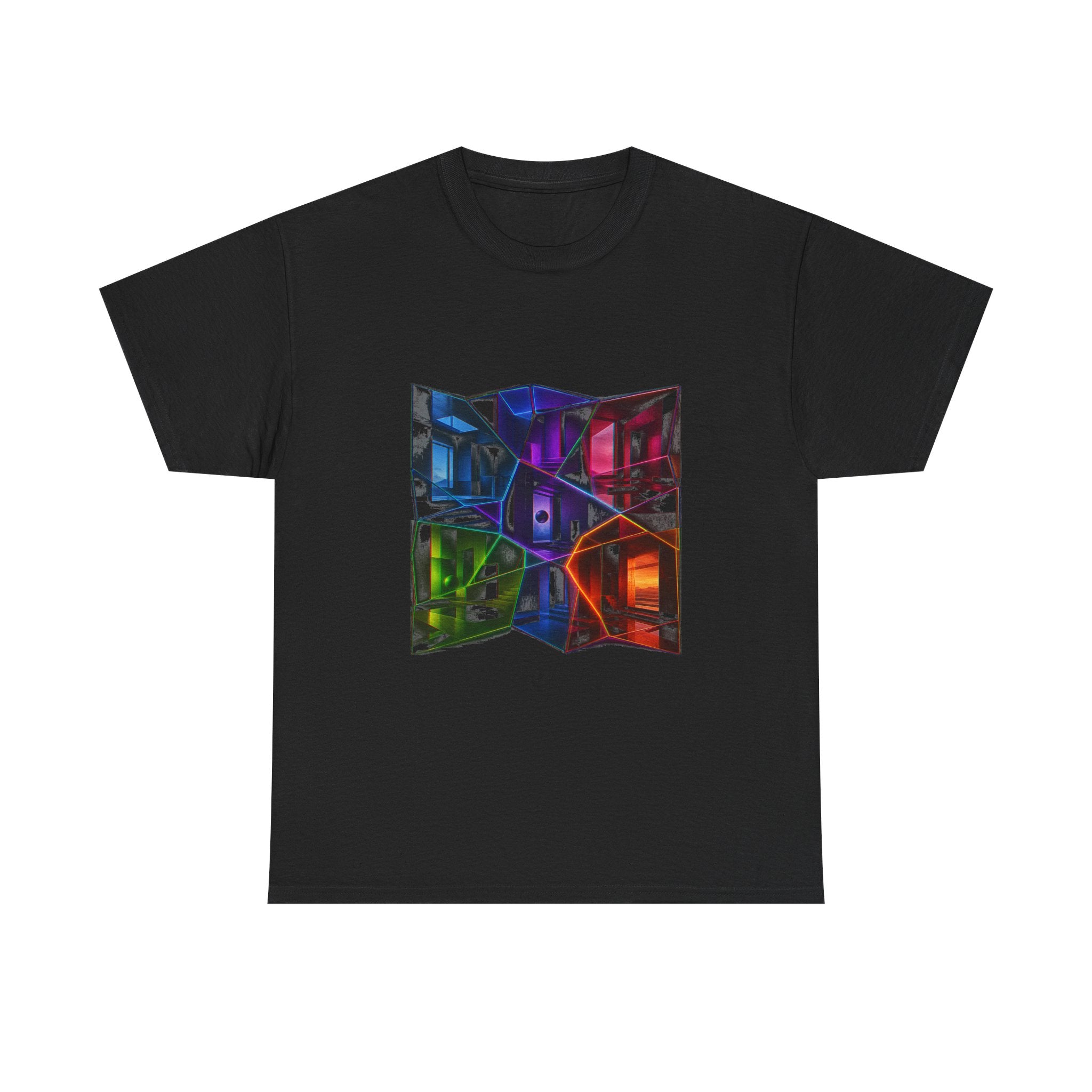 Memory Lattice KOSVYRE graphic tee product mockup, front view