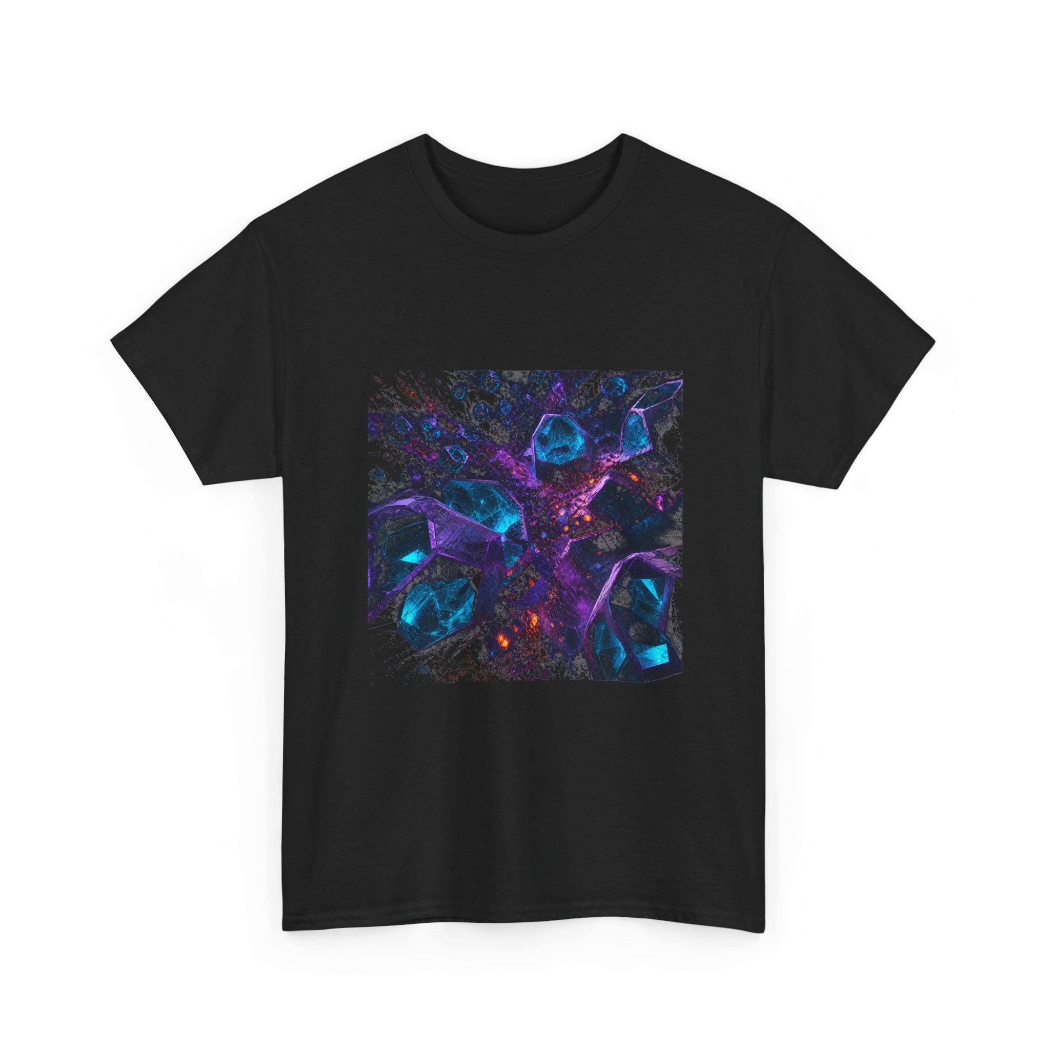 Hollow Lantern Tectonics KOSVYRE graphic tee product mockup, alternate front view