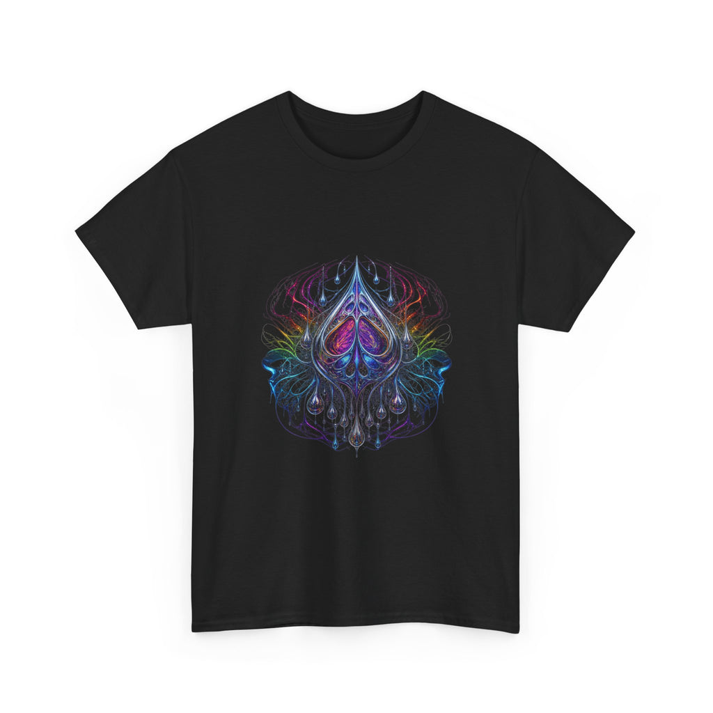 Chrome Anatomy of Rain KOSVYRE graphic tee product mockup, alternate front view