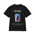 Atmospheric Copy Error graphic tee by KOSVYRE in Black, front artwork view
