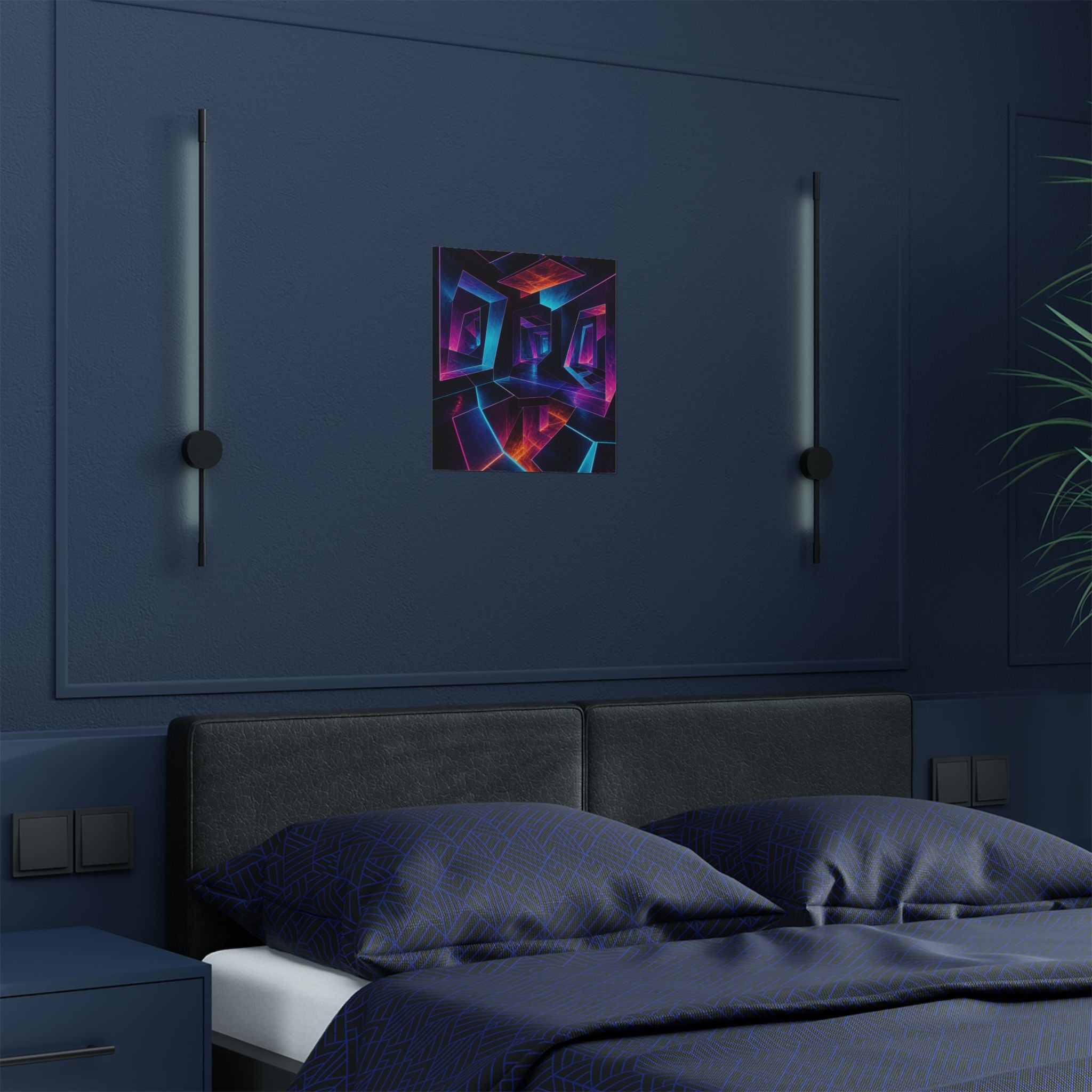 Pulse Geometry Chamber — Art Print