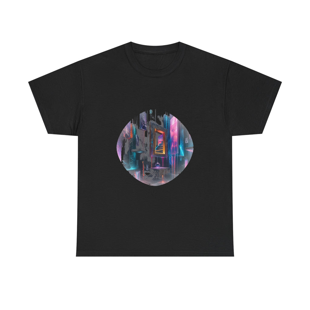 Museum of Falling Light KOSVYRE graphic tee product mockup, front view