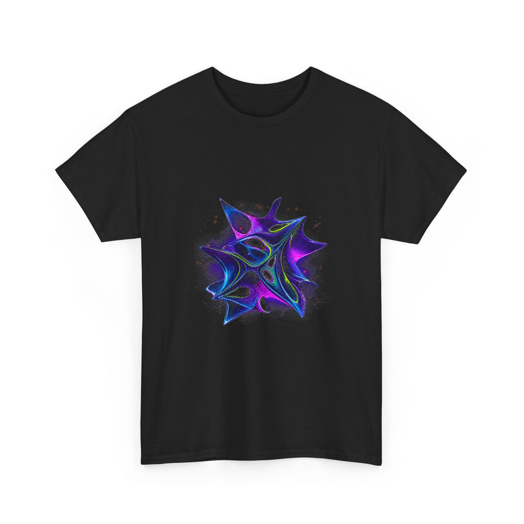 Ultraviolet Fauna KOSVYRE graphic tee product mockup, alternate view
