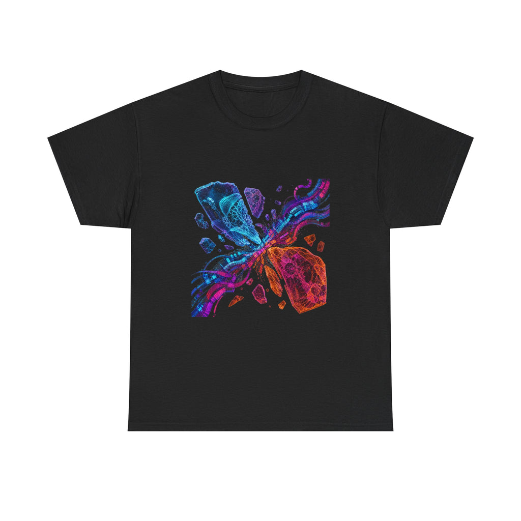 Hologram Fossil Exchange KOSVYRE graphic tee product mockup, front view