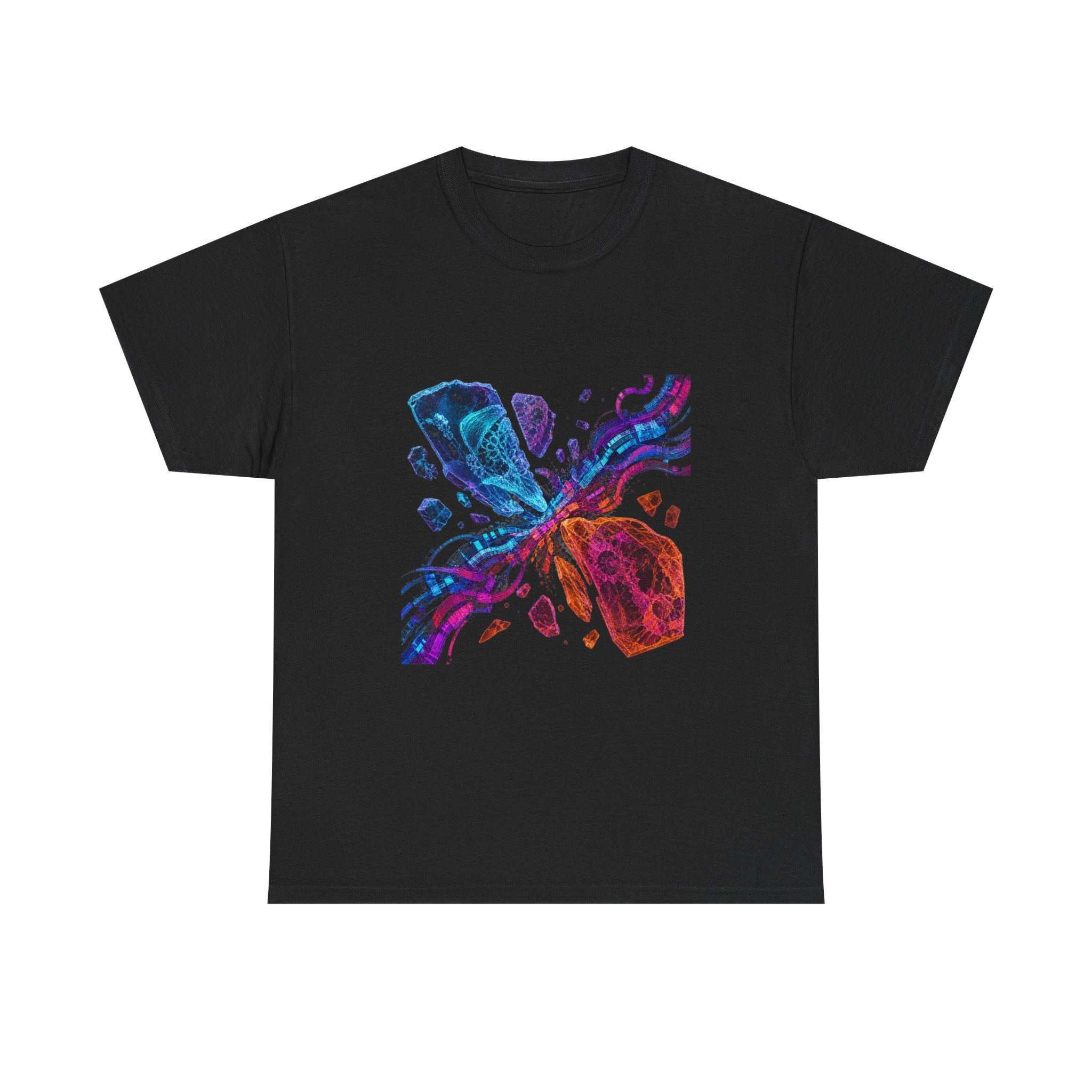 Hologram Fossil Exchange KOSVYRE graphic tee product mockup, front view