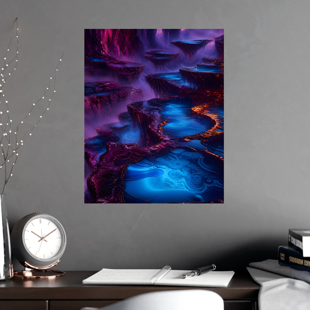 Cobalt Liminal Reservoir — Poster