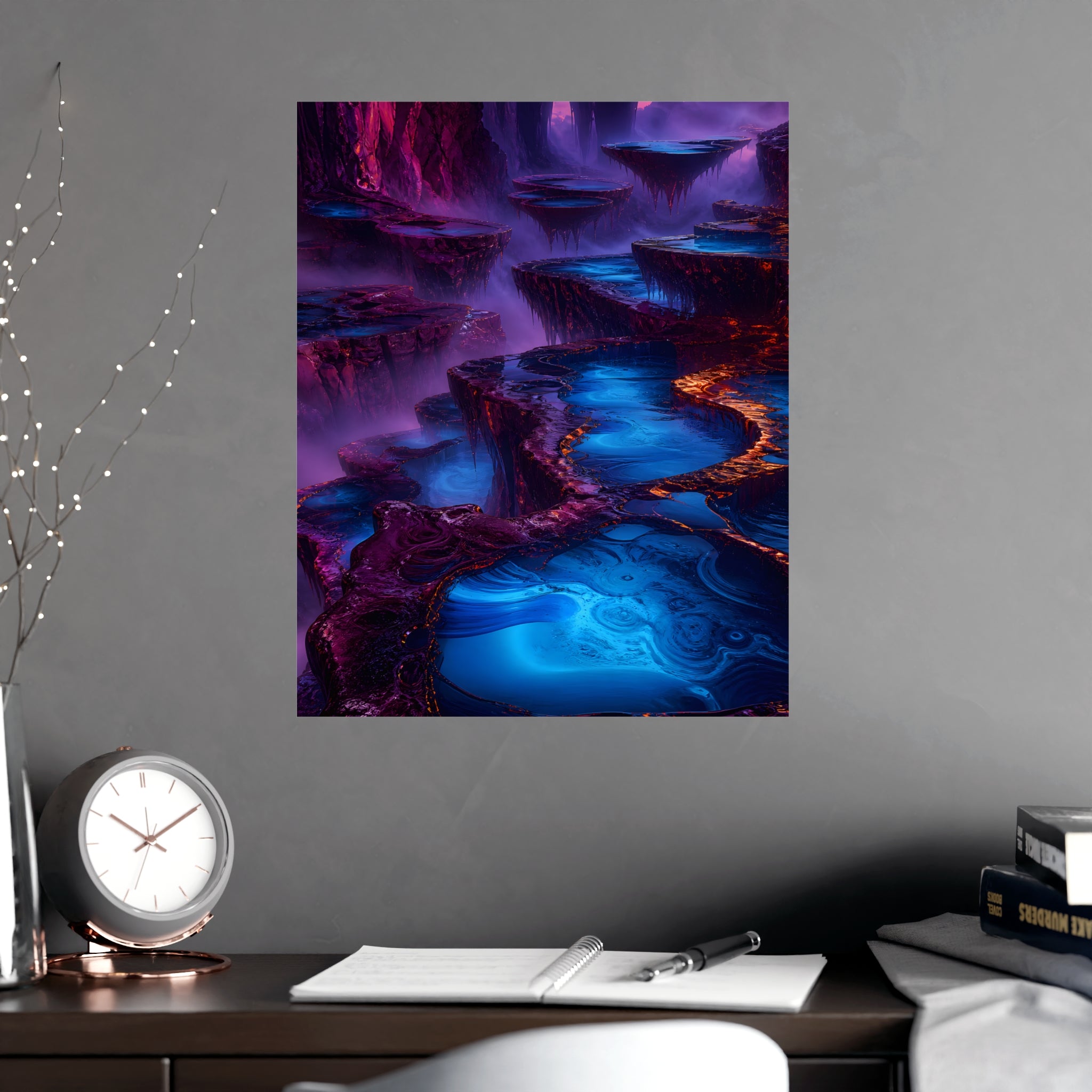 Cobalt Liminal Reservoir — Poster