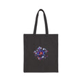 Chrome Bloom Organism KOSVYRE canvas tote product mockup, front view