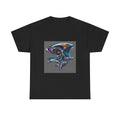 Anatomy of a Mirror KOSVYRE graphic tee product mockup, front view