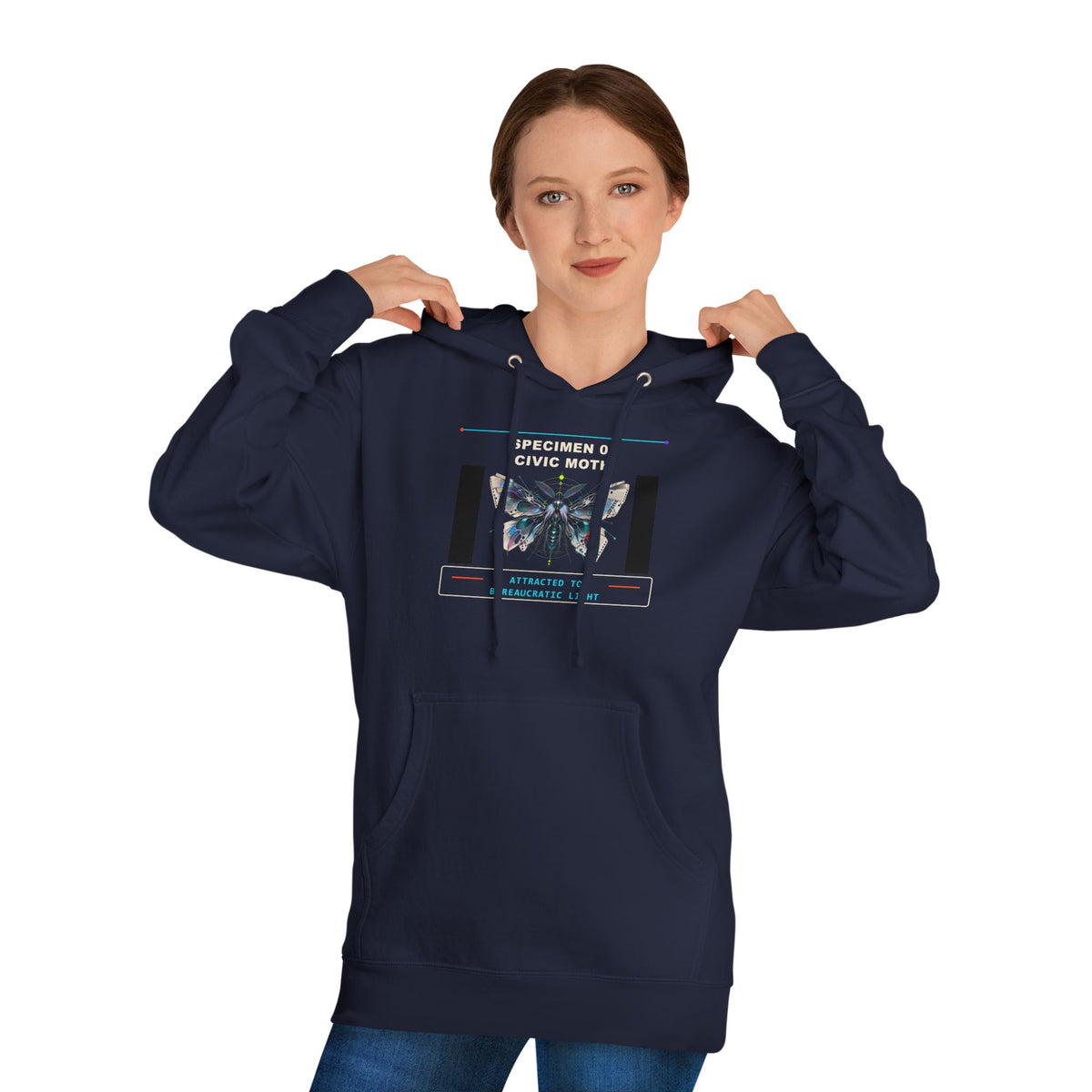 Specimen 00: Civic Moth graphic hoodie by KOSVYRE, additional product view 8