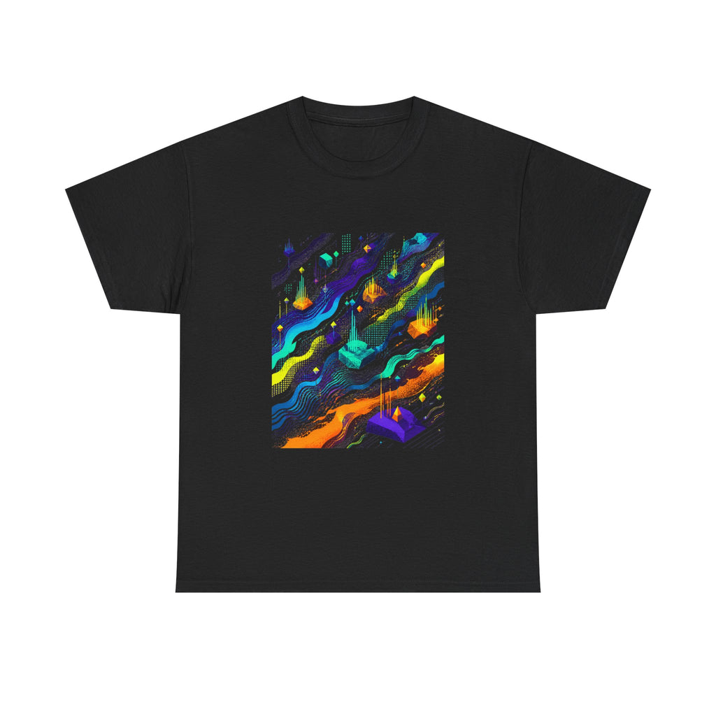 Offset Broadcast Reef KOSVYRE graphic tee product mockup, front view