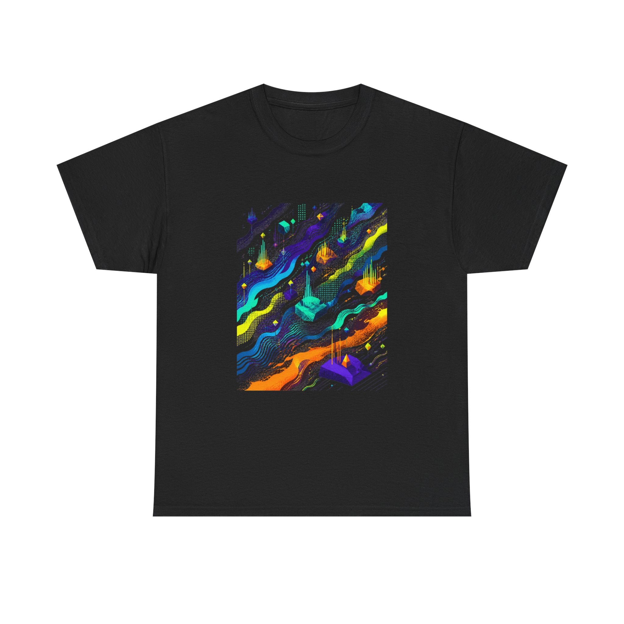 Offset Broadcast Reef KOSVYRE graphic tee product mockup, front view