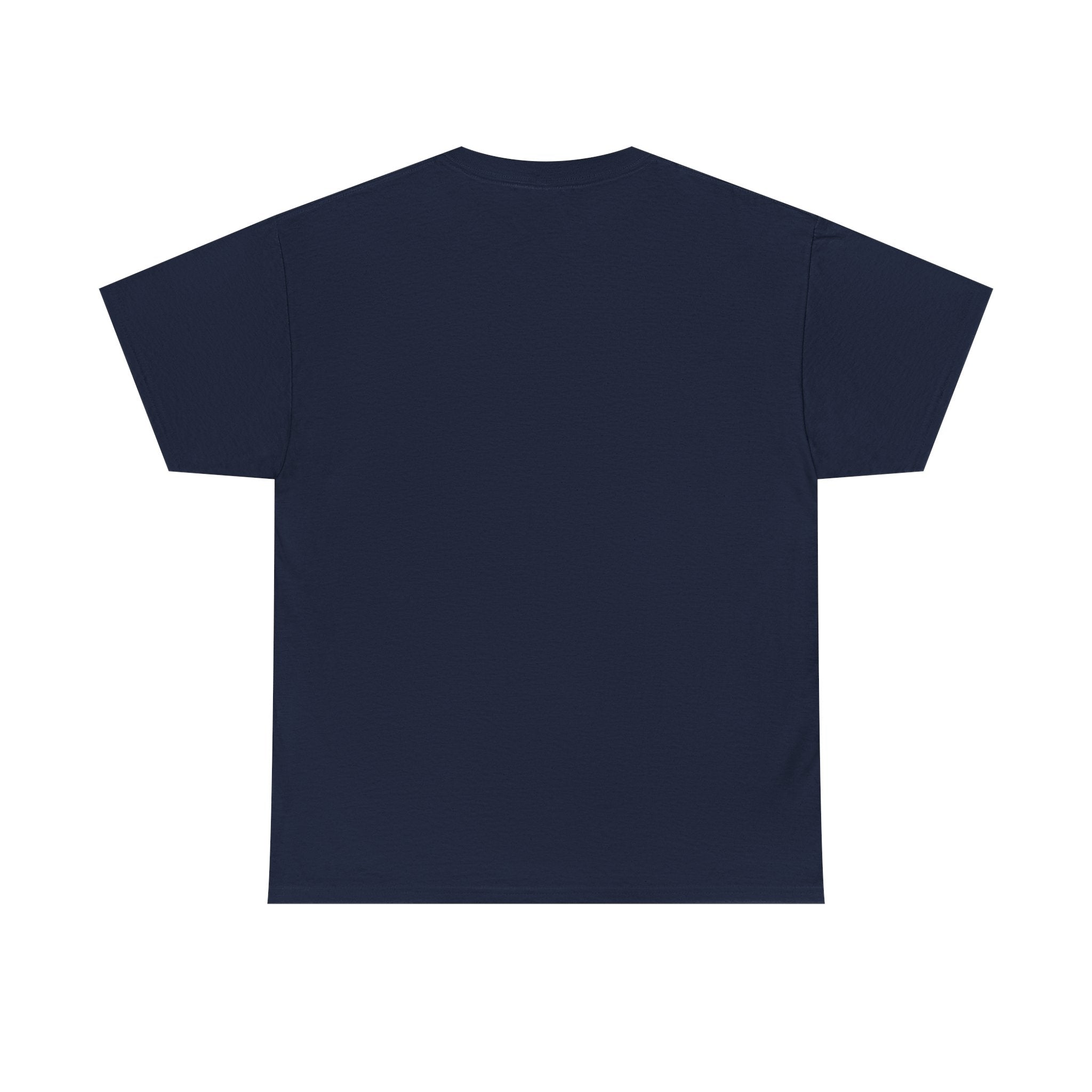 Small Talk Containment Failure graphic tee by KOSVYRE in Navy, back product view 1
