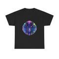 Afterimage Arcade KOSVYRE graphic tee product mockup, front view