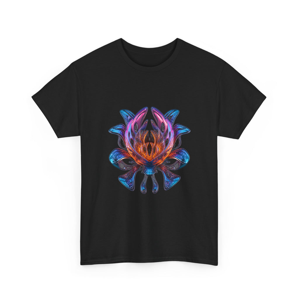 Mirror Cartilage Bloom KOSVYRE graphic tee product mockup, alternate front view