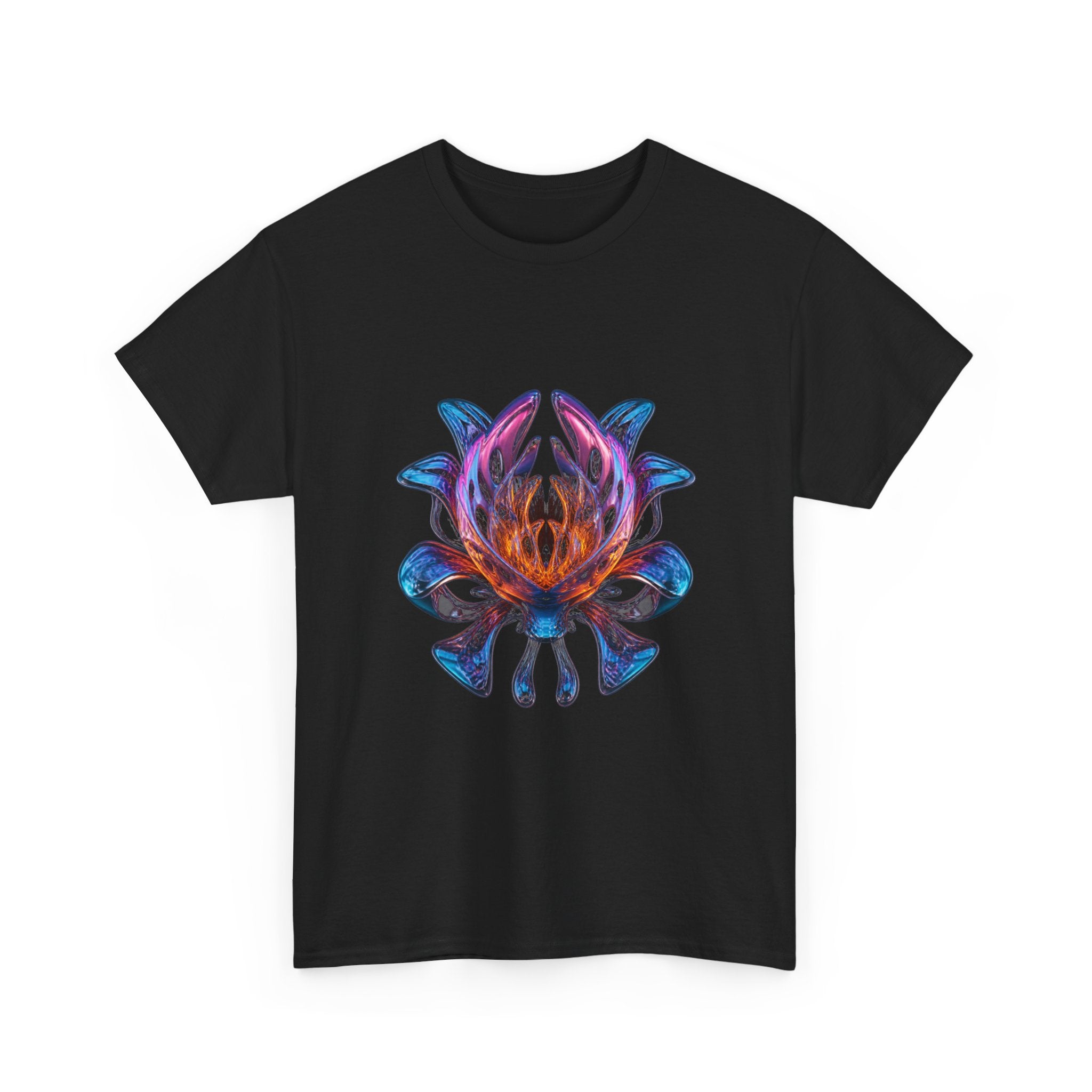Mirror Cartilage Bloom KOSVYRE graphic tee product mockup, alternate front view