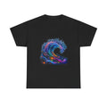 Synthetic Tide KOSVYRE graphic tee product mockup, front view