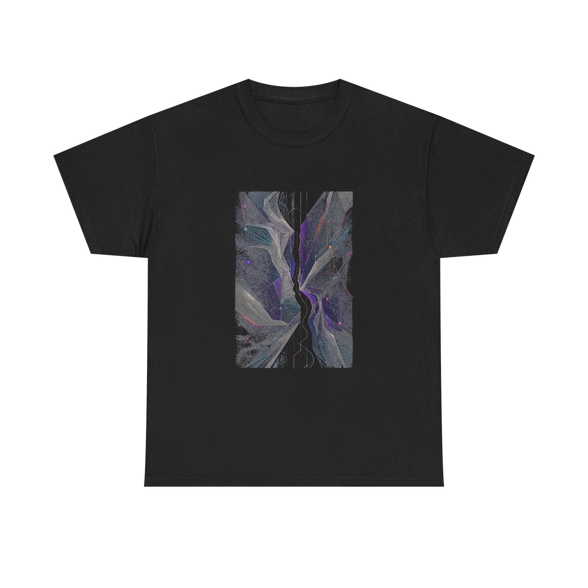 Celestial Fold Choir KOSVYRE graphic tee product mockup, front view