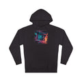 Hollow Signal Apartment original KOSVYRE design on a black hoodie, product gallery view 7