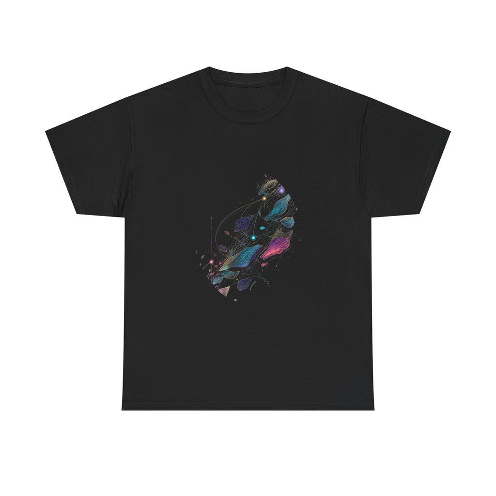 Celestial Drift Tapestry KOSVYRE graphic tee product mockup, front view