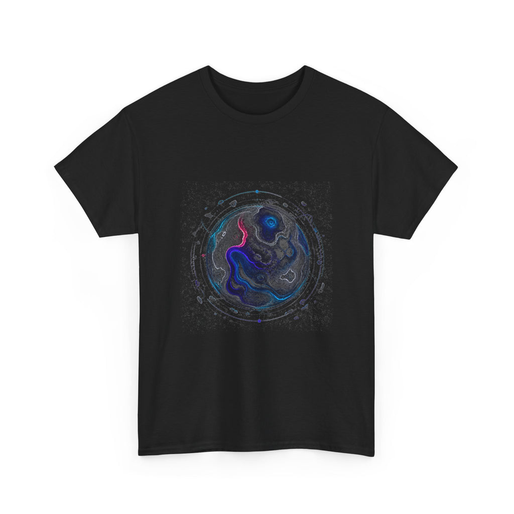 Celestial Contour KOSVYRE graphic tee detail mockup
