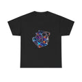 Chrome Lattice Vessel KOSVYRE graphic tee product mockup, front view