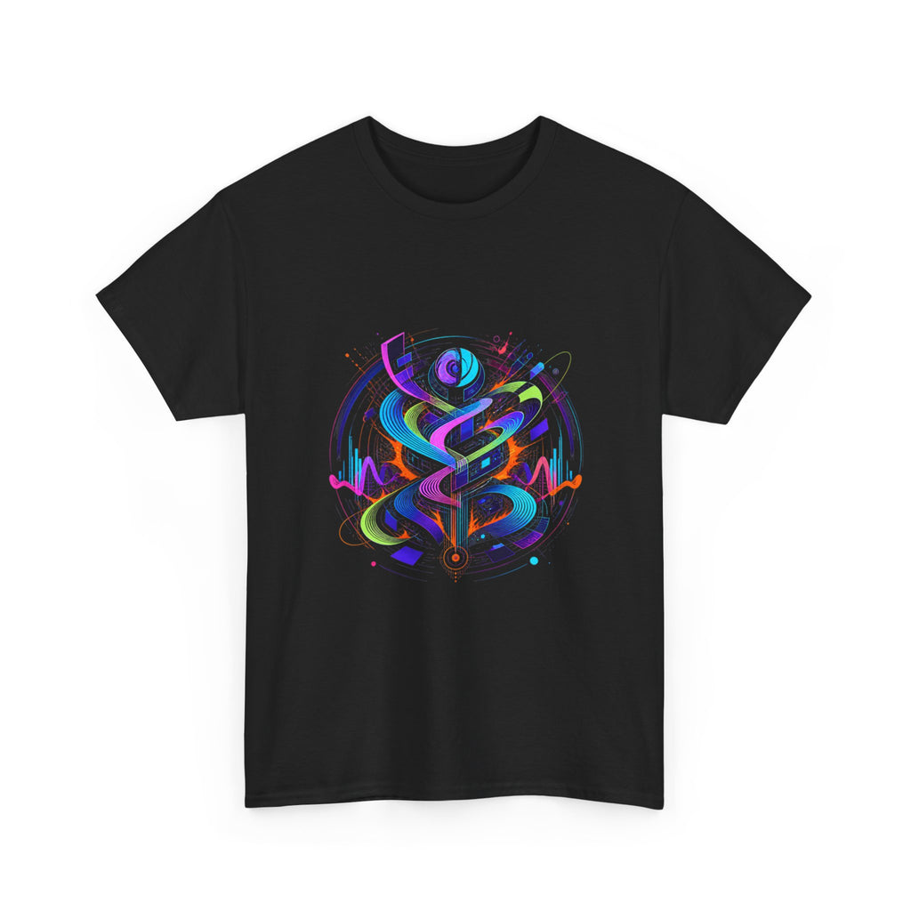 Signal Body KOSVYRE graphic tee product mockup, detail view