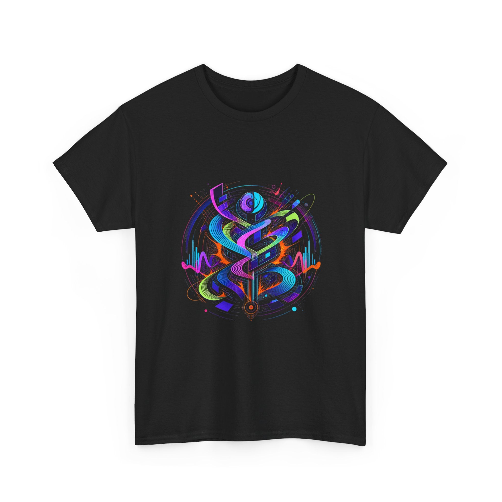 Signal Body KOSVYRE graphic tee product mockup, detail view
