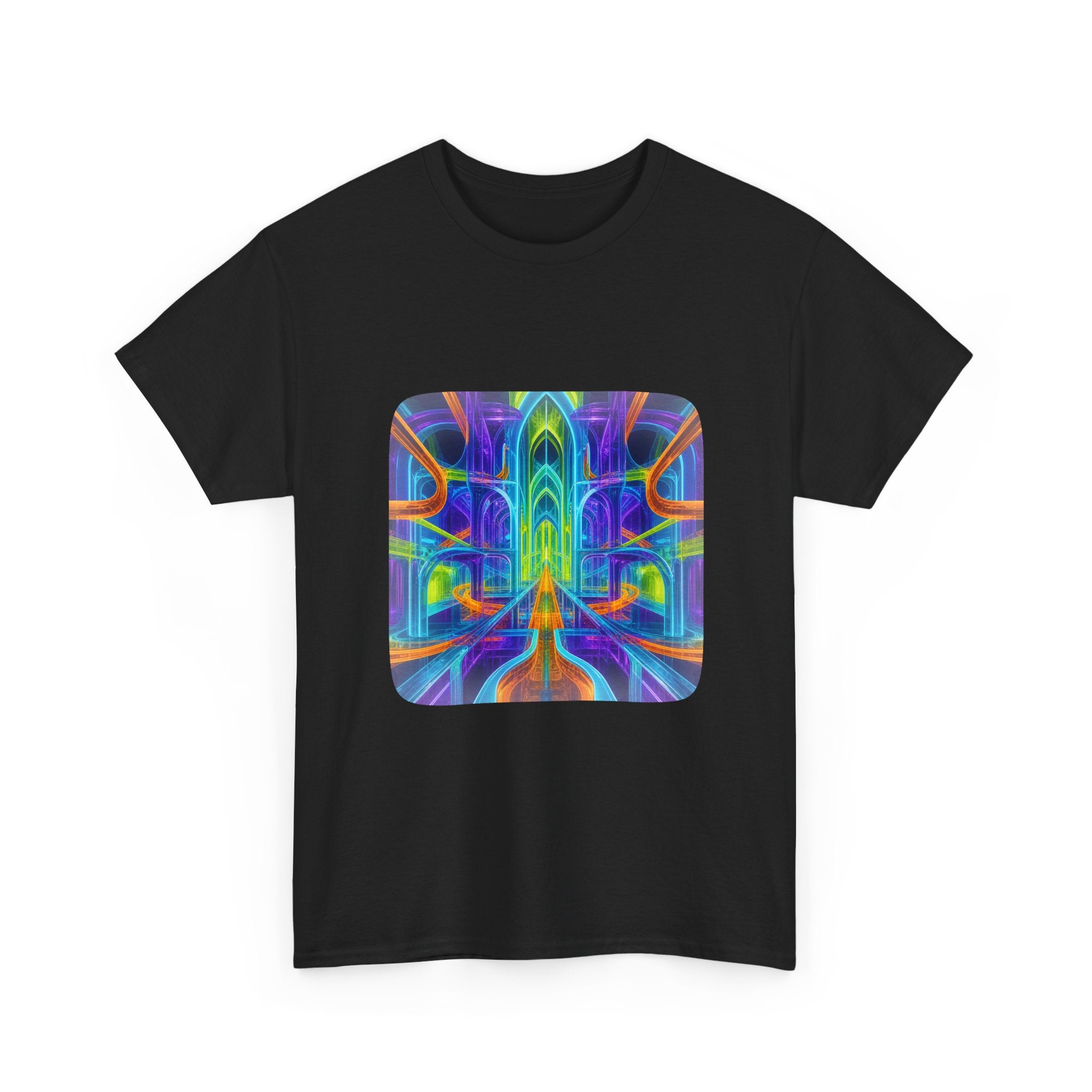 Prism Rail Cathedral — Psychedelic Graphic Tee