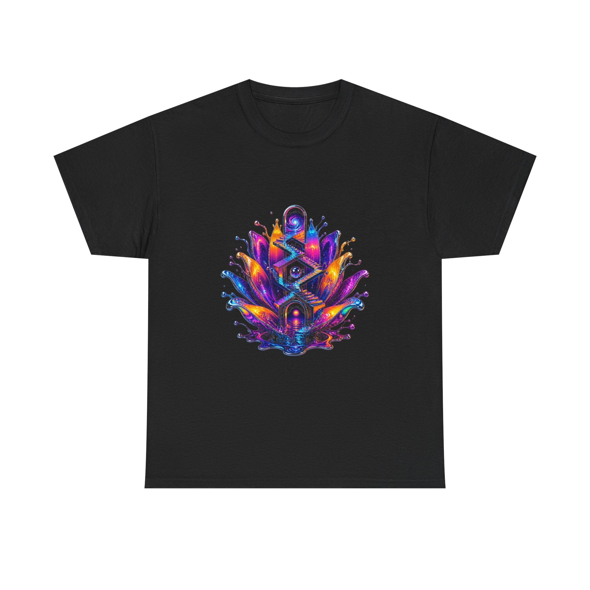 Liquid Staircase Bloom — Psychedelic Graphic Tee