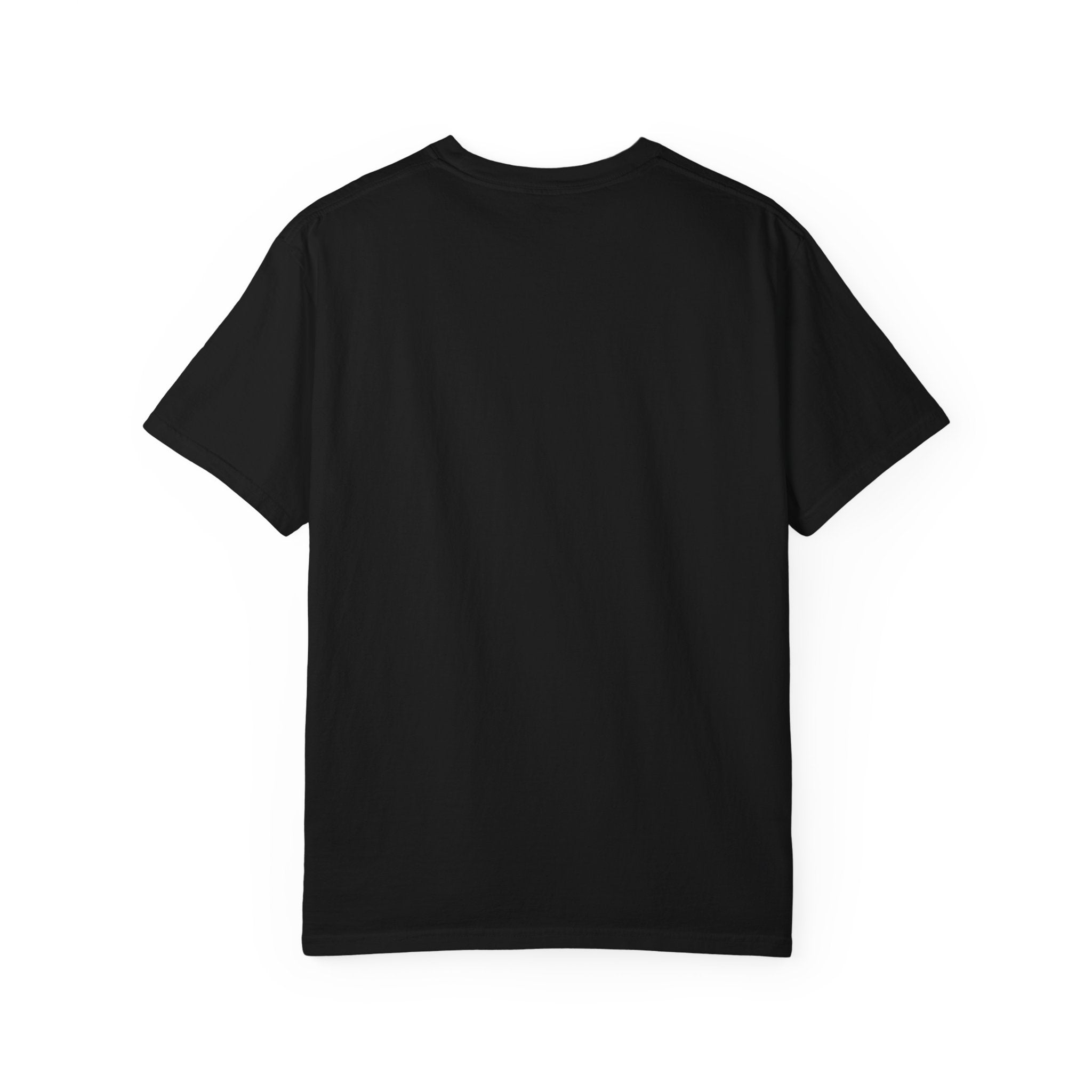 Citation: Operating a Personality Without Lights graphic tee by KOSVYRE in Black, back product view 1