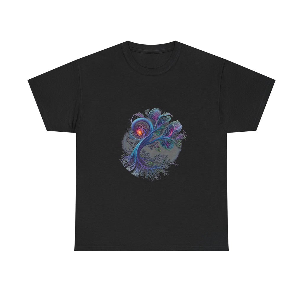 Recursive Botany KOSVYRE graphic tee product mockup, front view