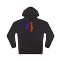 Silent Stairwell Vector original KOSVYRE design on a black hoodie, product gallery view 7