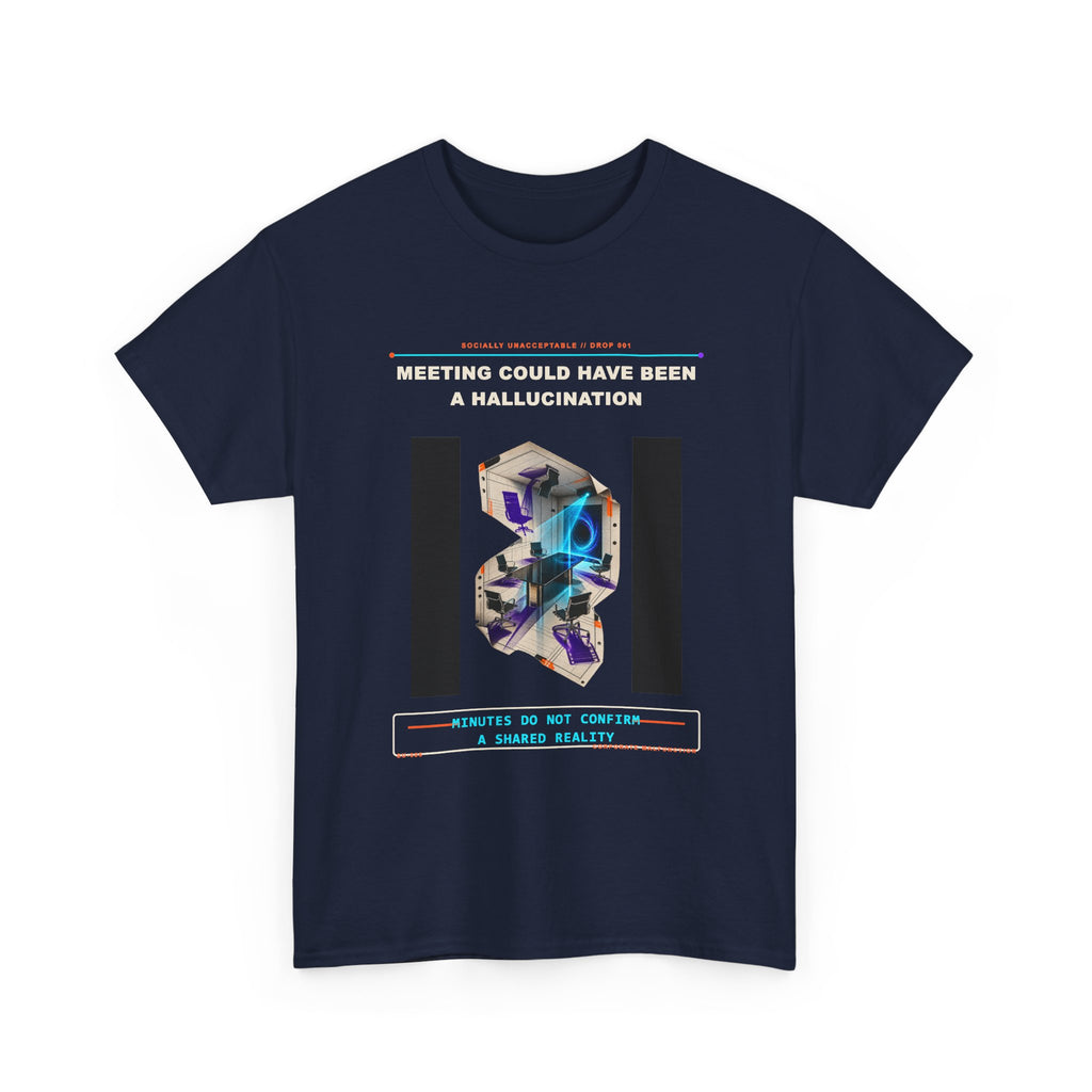 Meeting Could Have Been a Hallucination graphic tee by KOSVYRE, additional product view 8