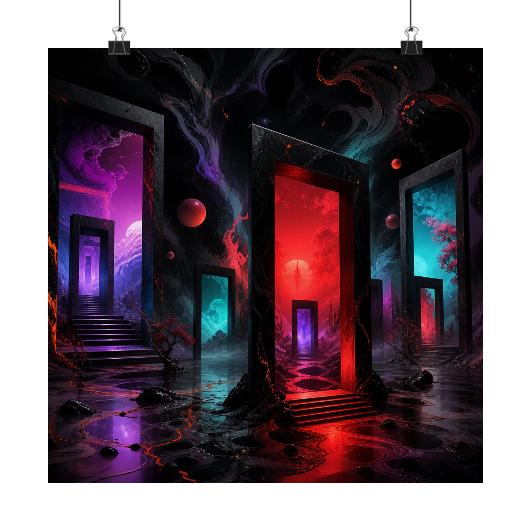 Infrared Orchard of Doors — Art Print