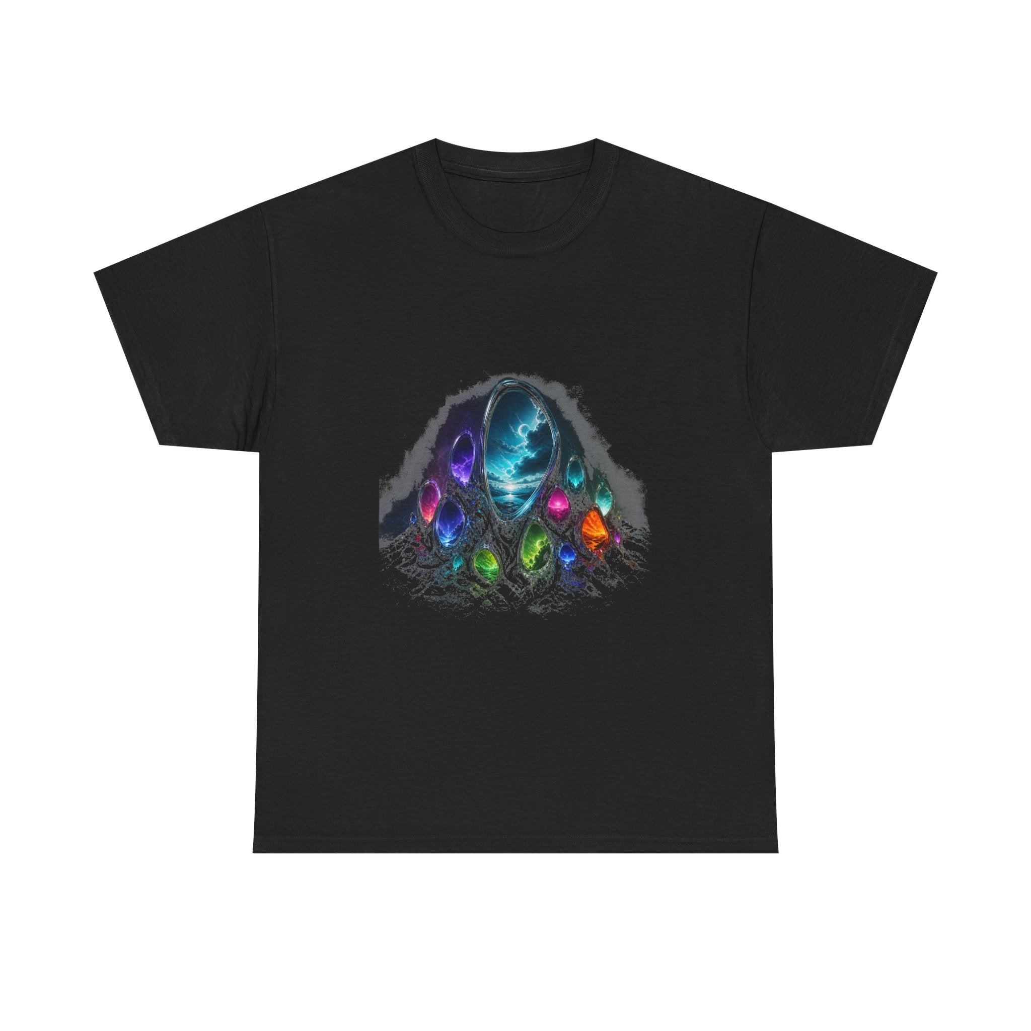 Portal Garden KOSVYRE graphic tee product mockup, front view