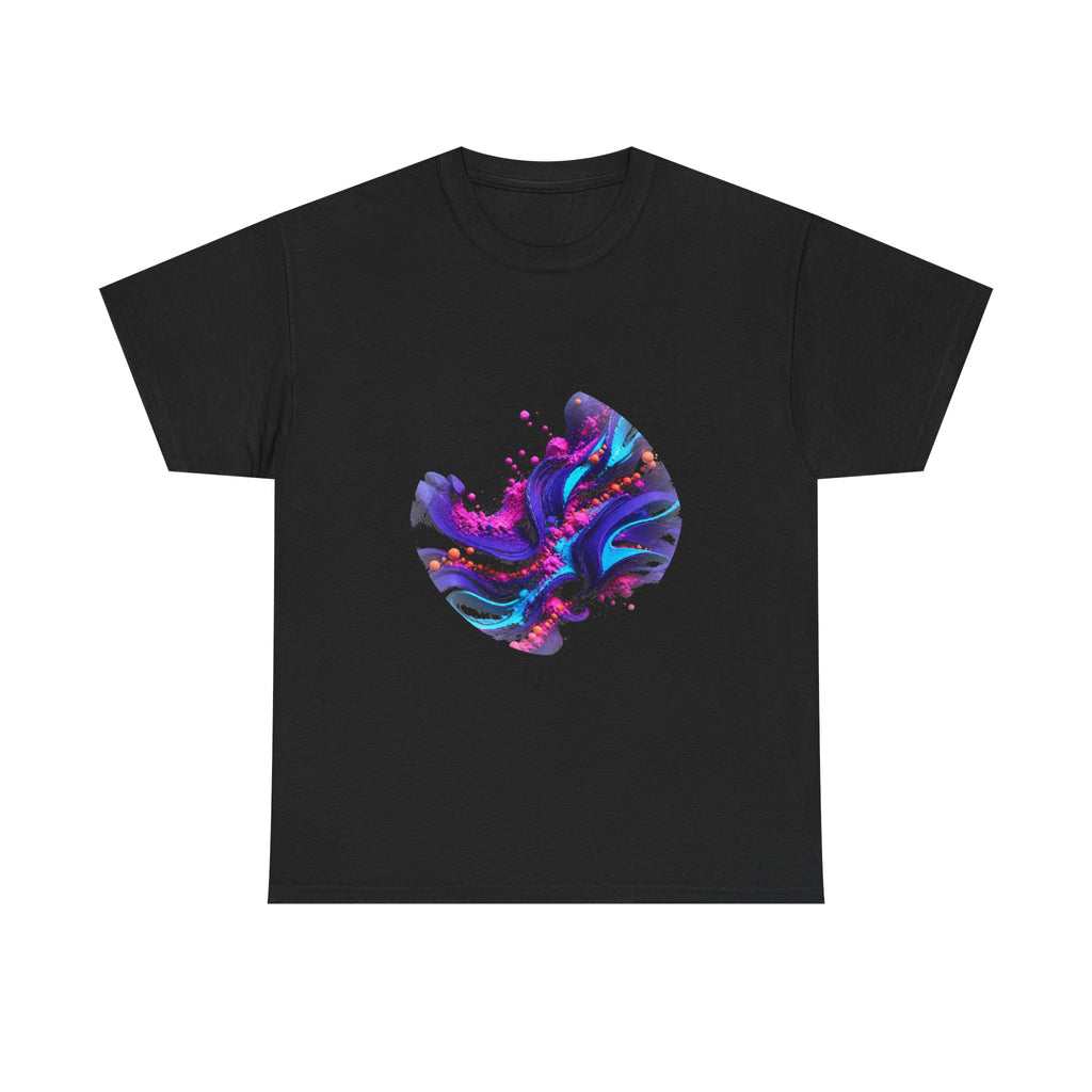 Ultraviolet Clay Signal KOSVYRE graphic tee product mockup, front view