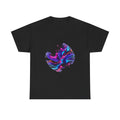 Ultraviolet Clay Signal KOSVYRE graphic tee product mockup, front view