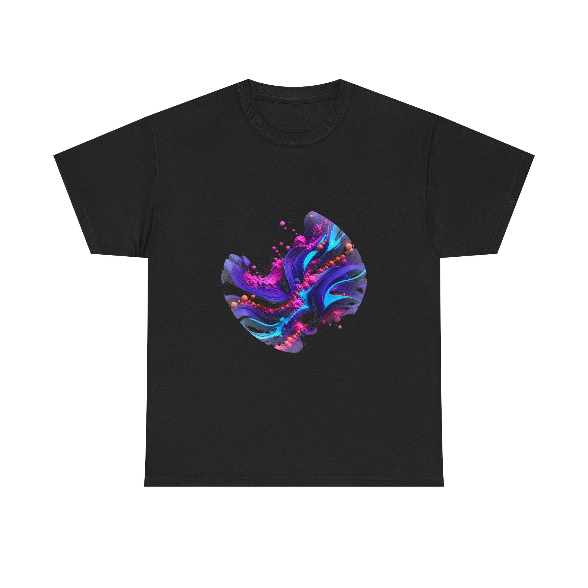 Ultraviolet Clay Signal KOSVYRE graphic tee product mockup, front view