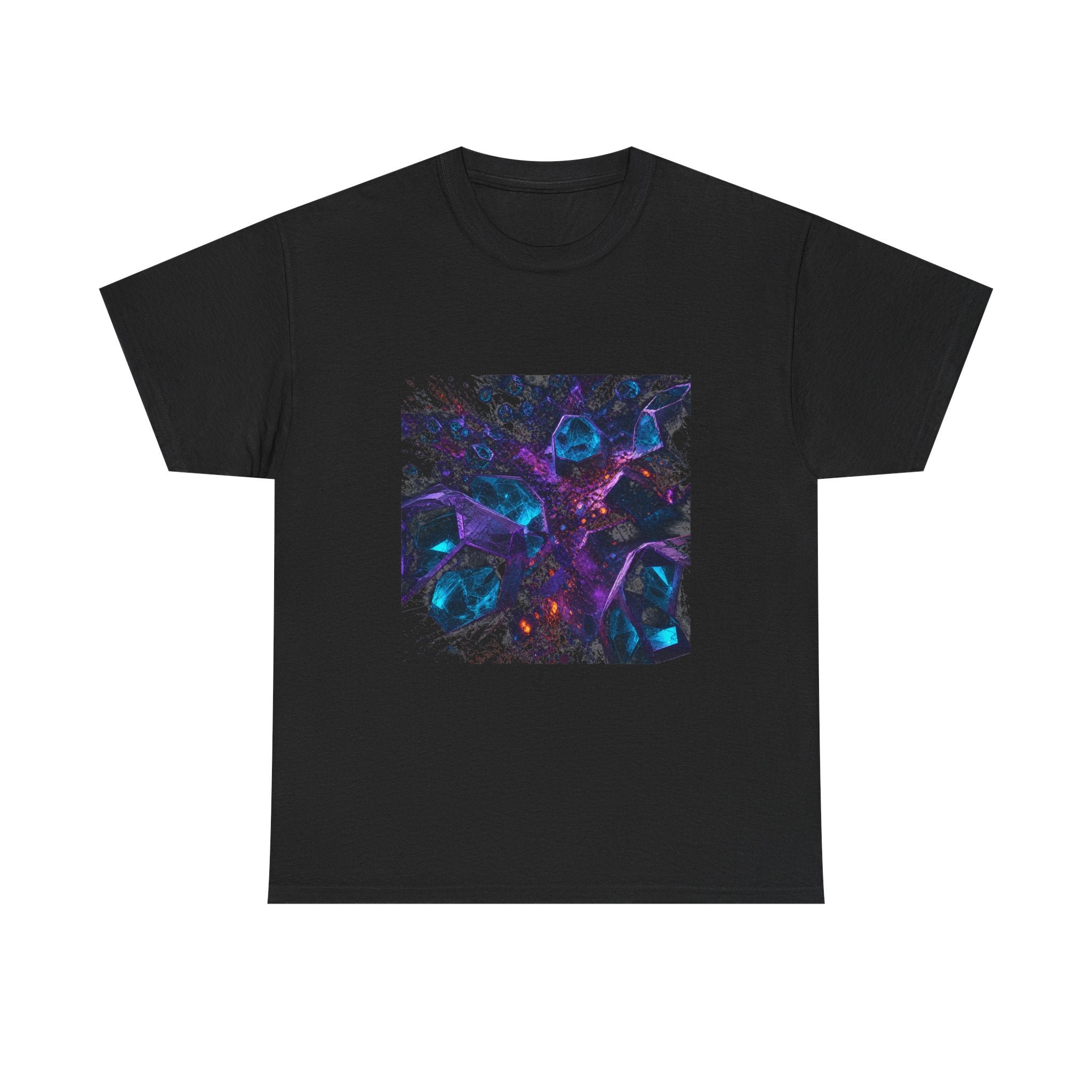 Hollow Lantern Tectonics KOSVYRE graphic tee product mockup, front view