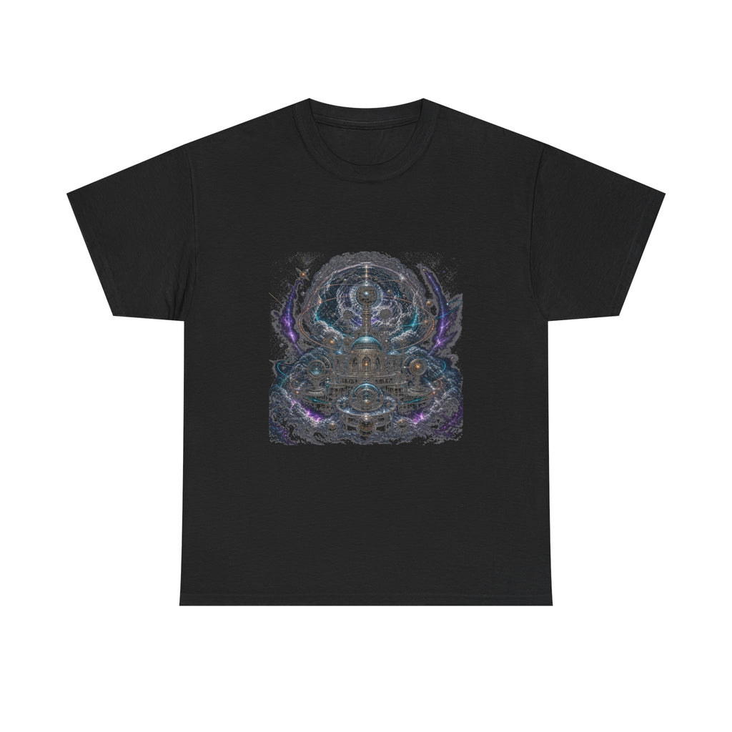 Mercury Weather Station KOSVYRE graphic tee product mockup, front view