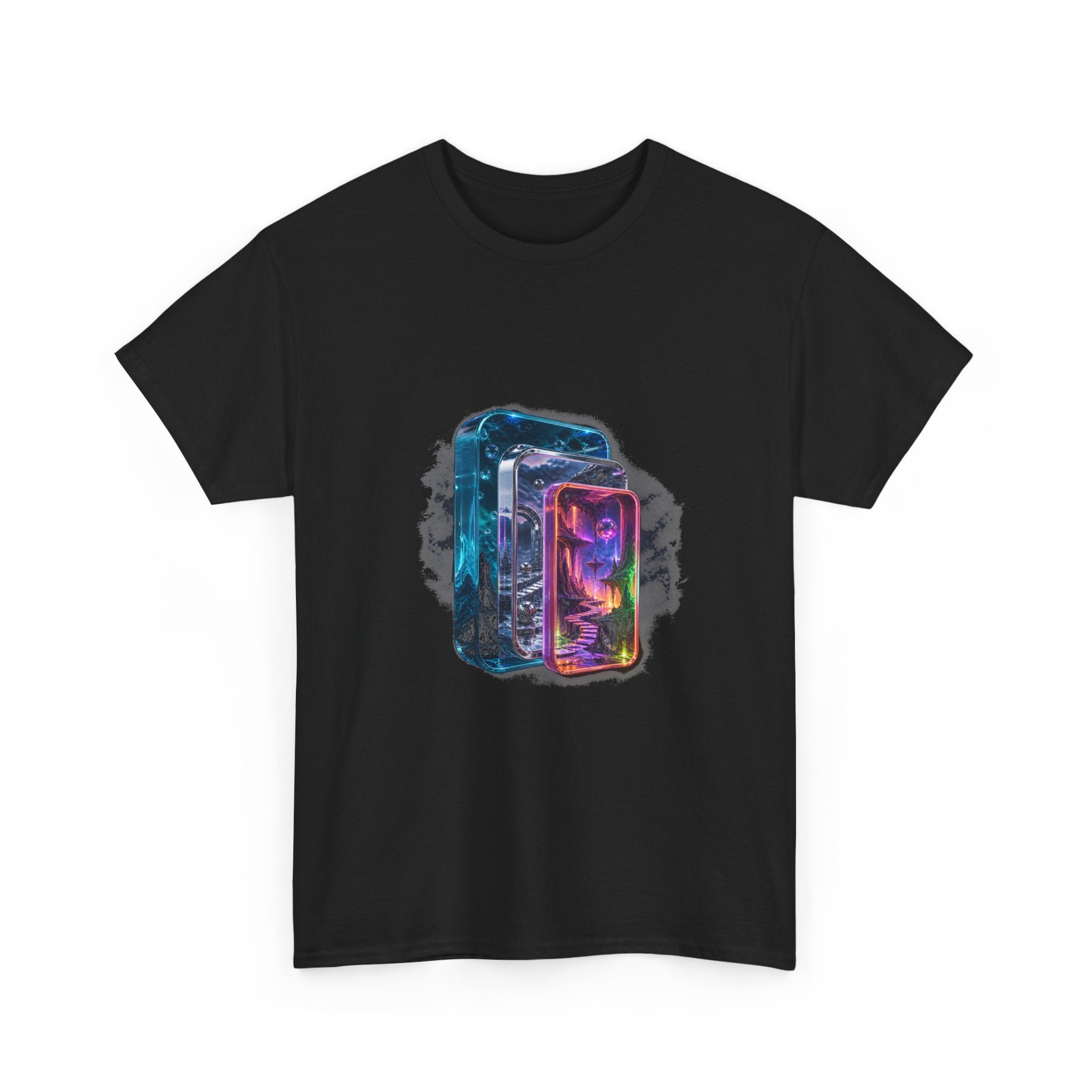 Portal Within Portal KOSVYRE graphic tee detail mockup