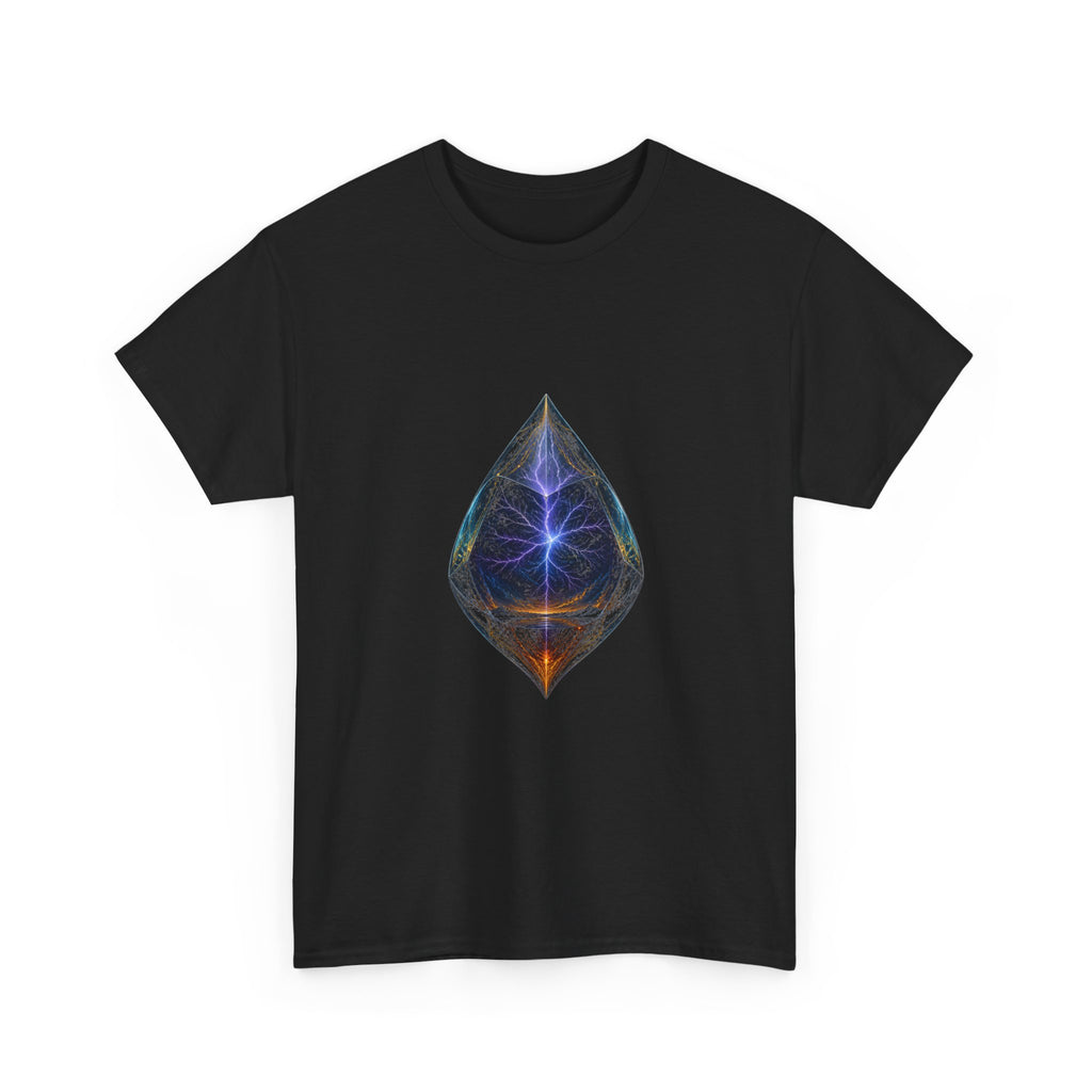 Storm Seed Relay KOSVYRE graphic tee product mockup, alternate front view